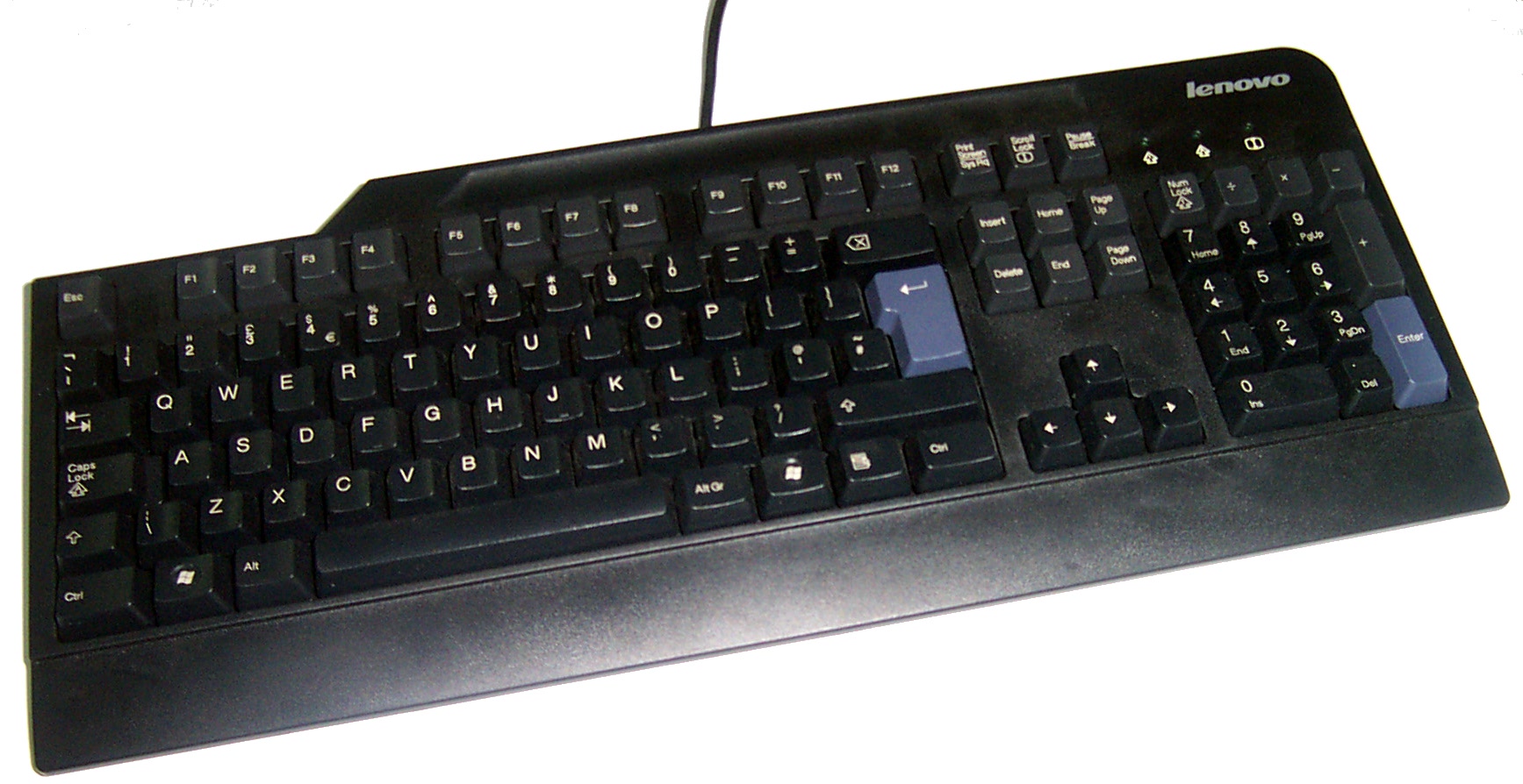 LENOVO 41A5327 PC keyboard, black, USB UK - Kattintson a képre a bezáráshoz