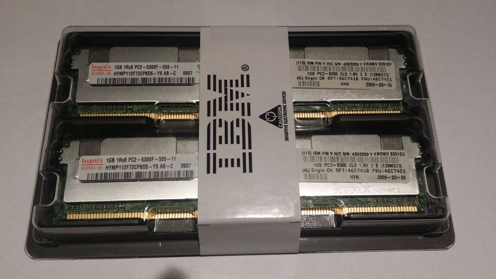 IBM 49Y3682 2 GB (2x1GB kit) Single Rank PC2-5300 memória - Kattintson a képre a bezáráshoz