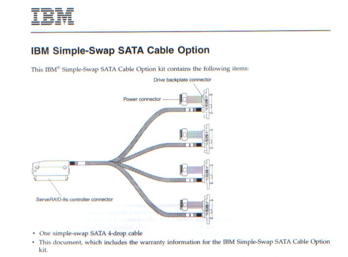 IBM 43W4910 Simple Swap SAS/SATA 8s kábel - Kattintson a képre a bezáráshoz