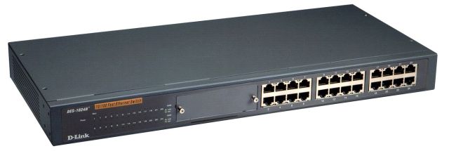 D-Link DES-1024R+ - 24 portos 10/100 switch - Kattintson a képre a bezáráshoz