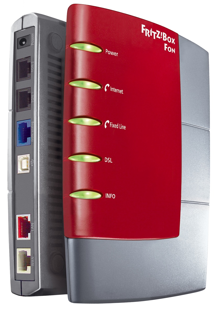 Fritz! 20001674 AVM FritzBox Fon DSL Router 2 FXS 1 - Kattintson a képre a bezáráshoz